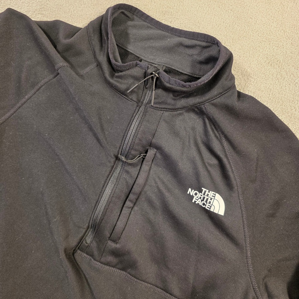 The North Face Quarter Zip Pullover Mens L Black Fleece Outdoor Gorpcore Street